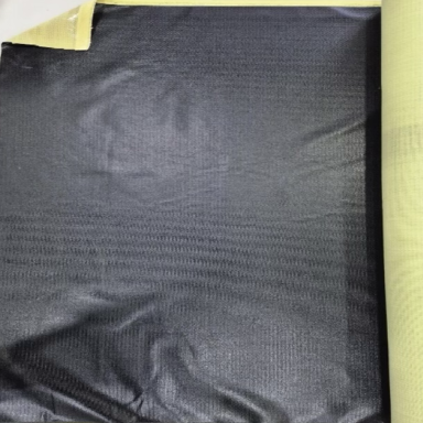 BLACK SILICONE COATED PARA ARAMID FABRIC